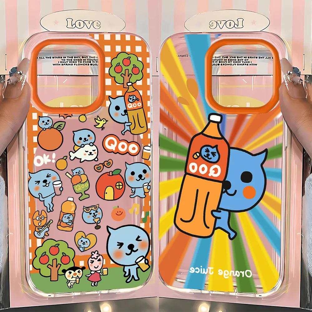 Adorable Cartoon Qoo Clear Back Phone Case