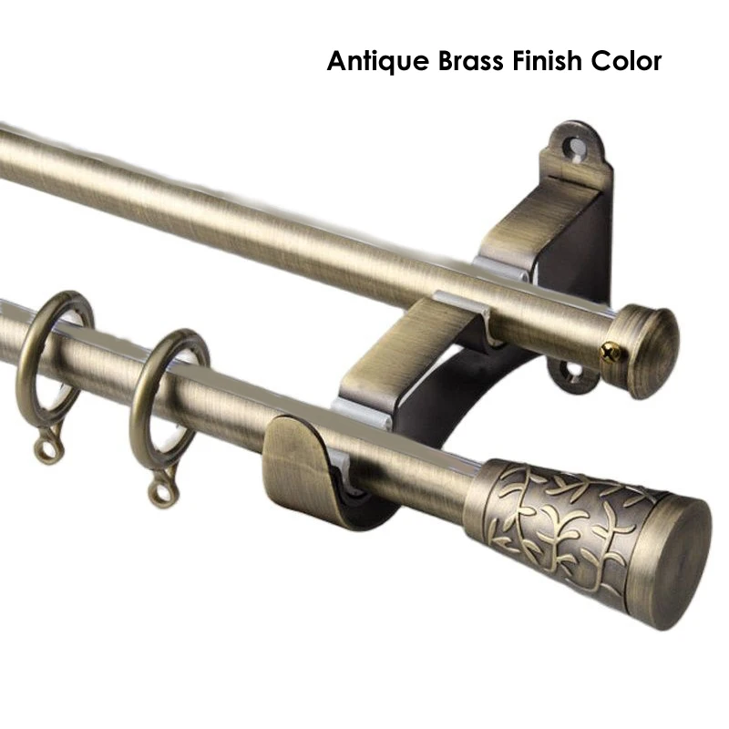 SungshidaQualityBrass2222mm7878INDiameterDoubleCurtainRod