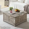 Square Table, Coffee Table with Hidden Storage Organizer,Wood Farm House Light Oak Living Room Tables with Hinged Lift Top 6