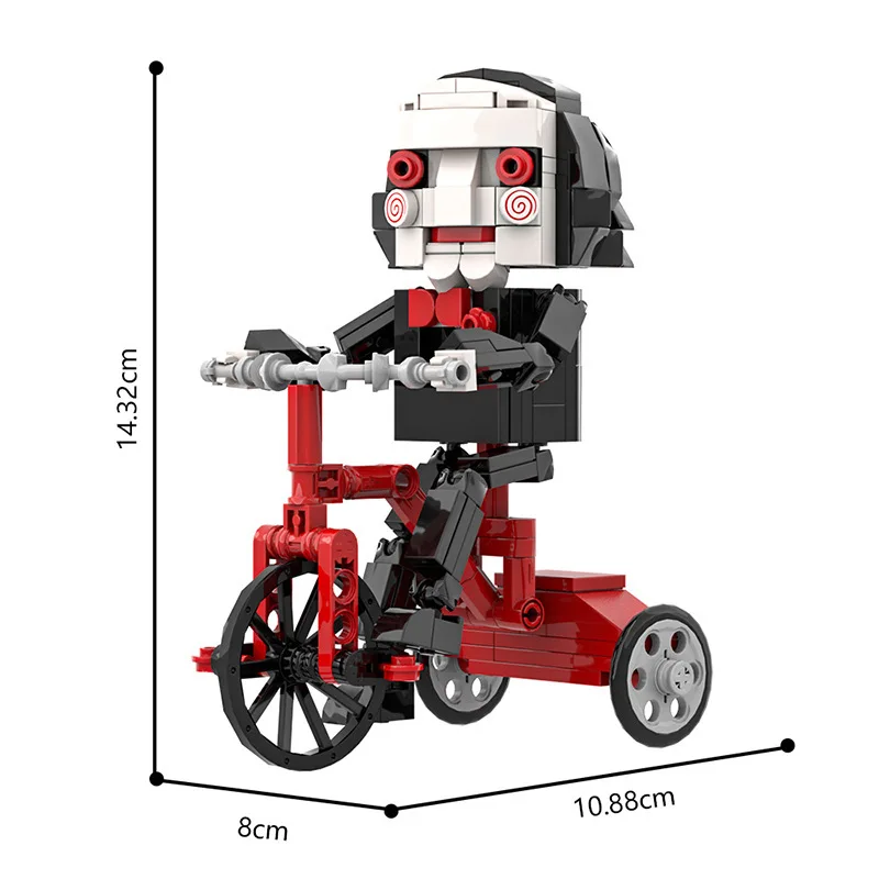 Puppet Riding Tricycle - Billy MOC Building Block Movie Character Series Model, Kids Educational Construction Toy, Gift