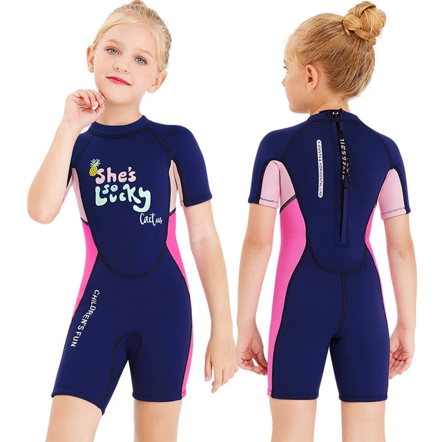 Long Sleeve Swimsuit Kids, Neoprene Swimwear