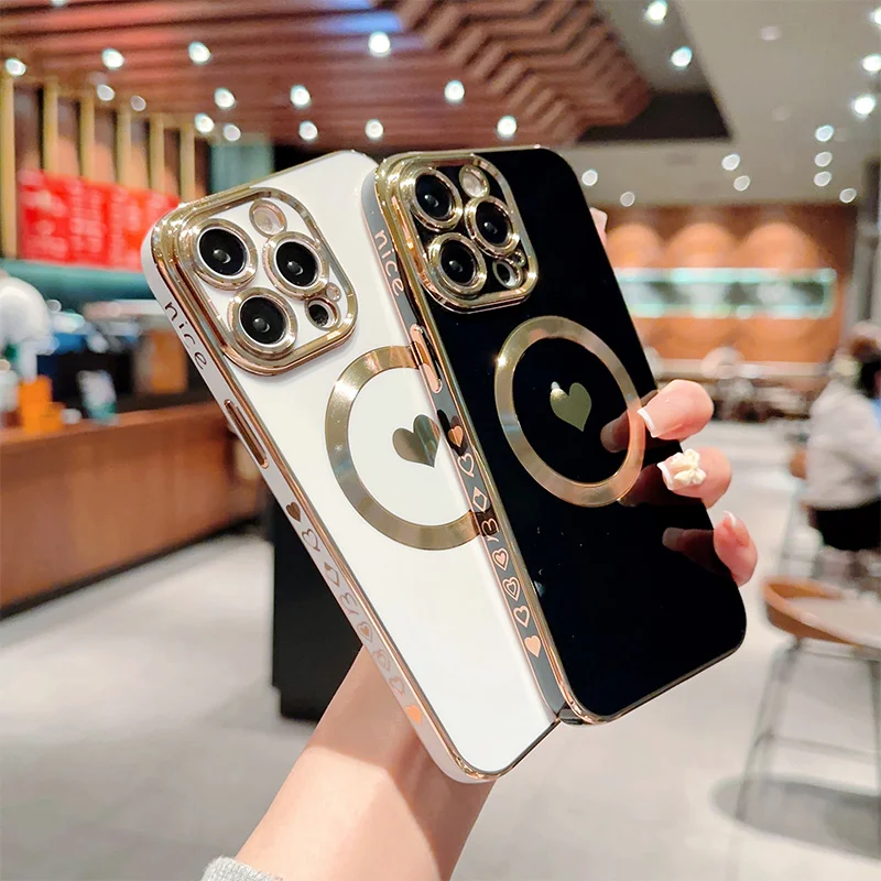 Coque en silicone plaquée solide 13 12 11 Pro 14 Plus Coque de protection d'objectif pour iPhone 14Pro Max_voghion.com