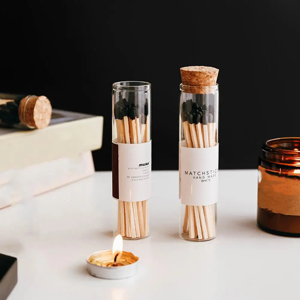 20 Pcs Wishing Bottles Glass Storage 25x100mm Clear DIY Craft Matches Specimen Display Vials Cork Sealed Home Decor 3