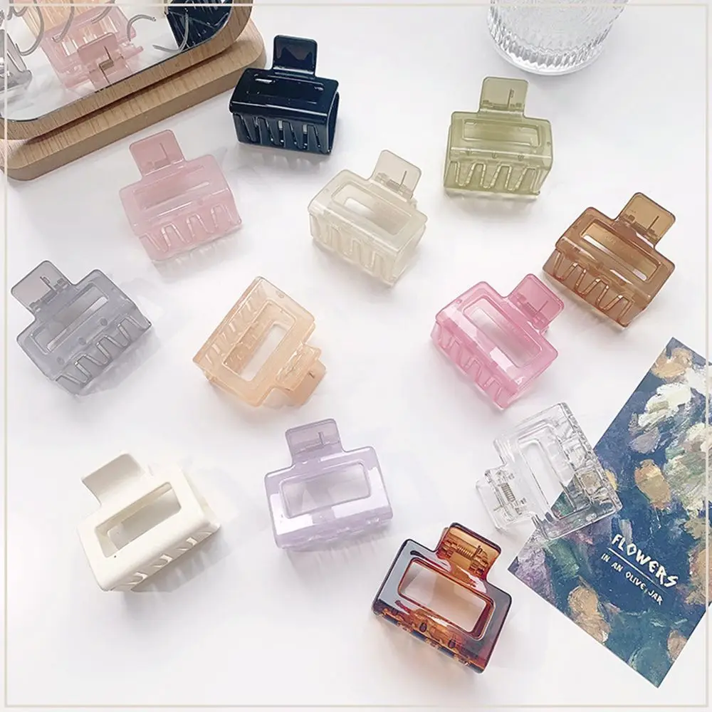 

Зажим для волос Женский, характерный французский квадратный Средний акриловый зажим для волос, аксессуары для волос для конского хвоста, 1 шт.