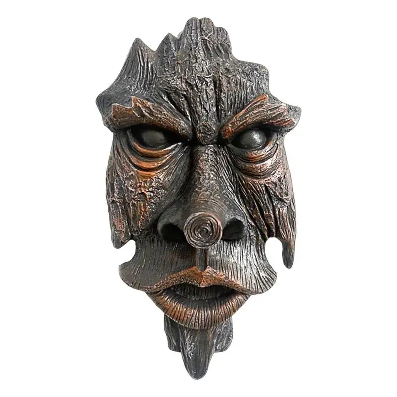 

Tree Faces Bird Feeder Tree Face Resin Decor With Strong Decorative Effect Hand Drawn Solid Resin Easy To Install On Desk Wall