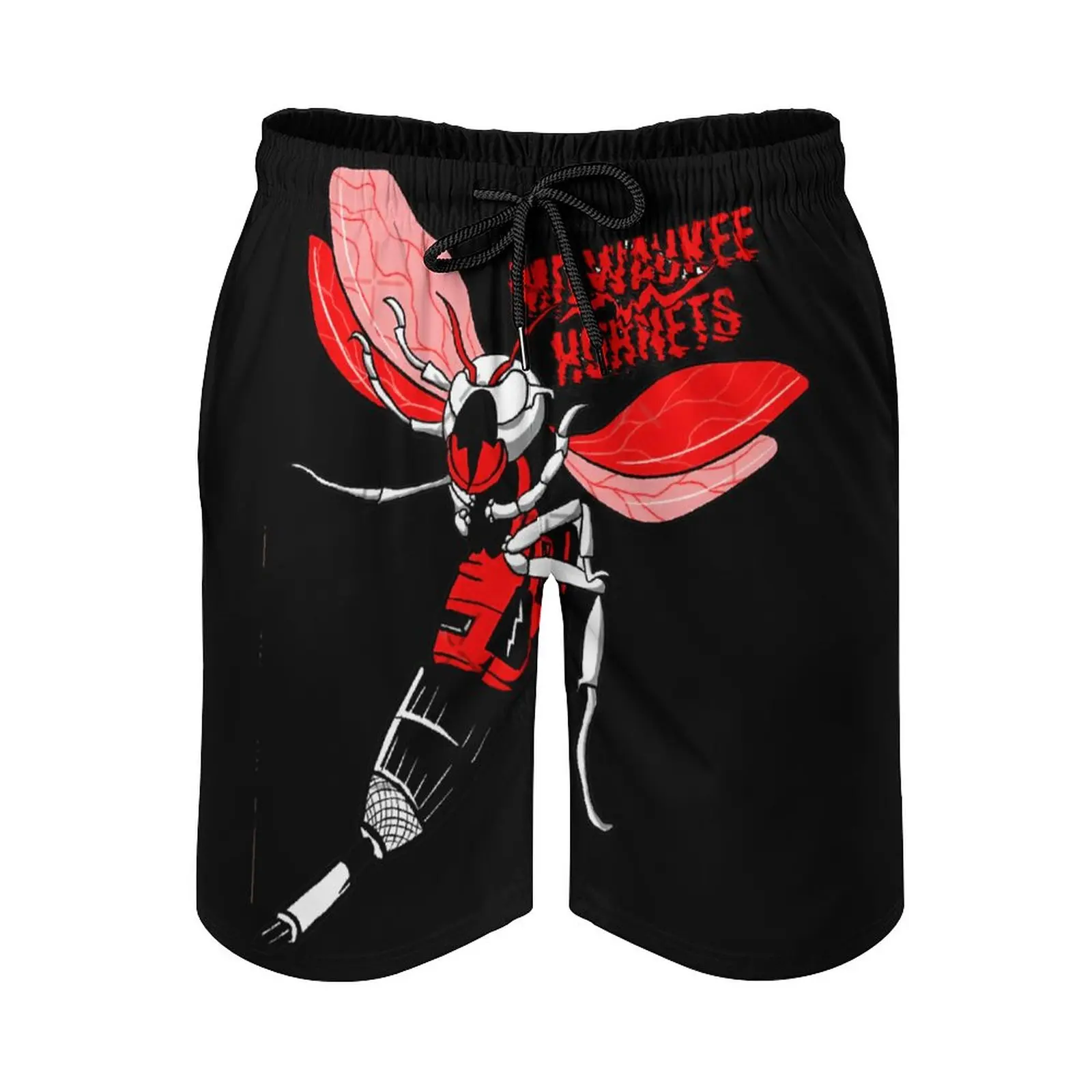 

Аниме пляжные брюки Milwaukees Tools Hornets свободные Стрейчевые пляжные мужские шорты, Спортивный Регулируемый дышащий быстрый шнур