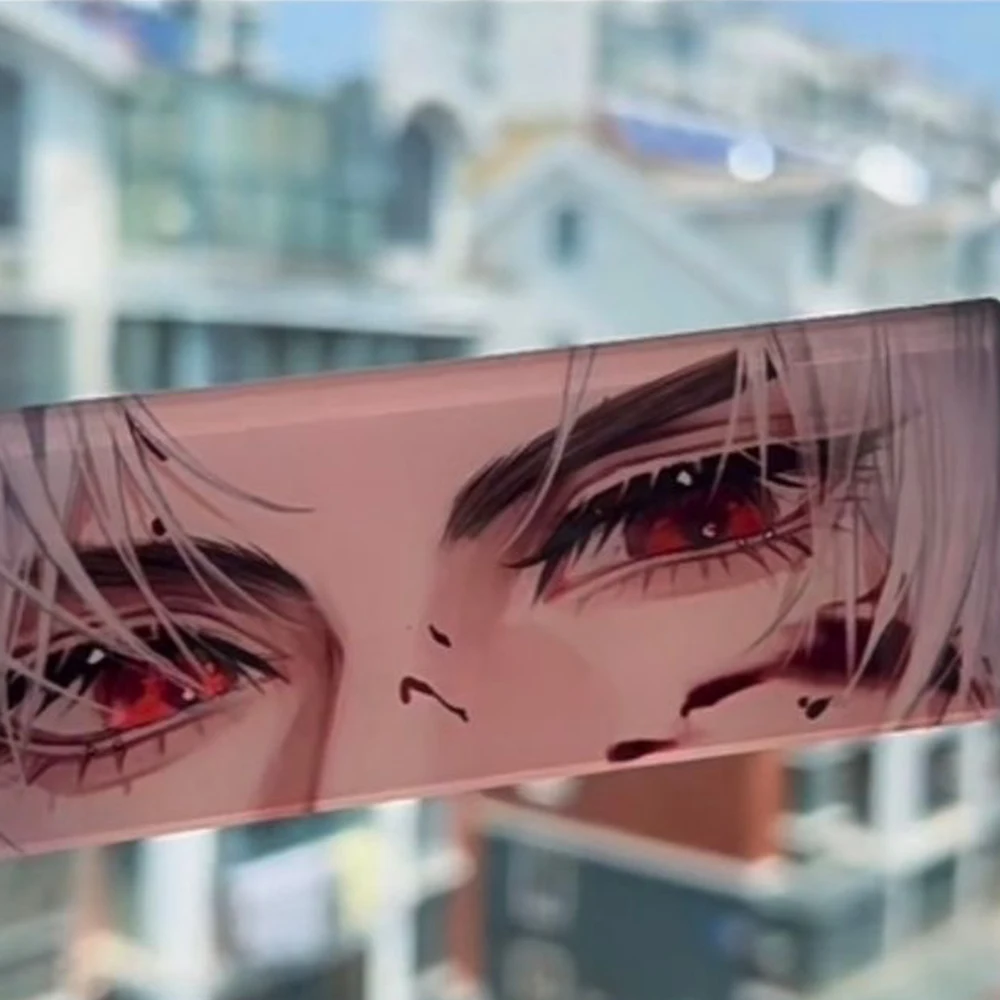 Game Love and Deepspace Acrylic Sylus Eyes Reflective Card Cosplay Cartoon Eye Strip Change Cards Raster Card Bookmark Xmas Gift anime cosplay props