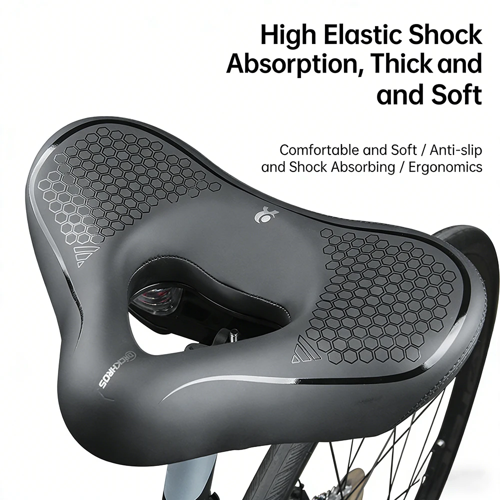 Selle de vélo, absorption des chocs hautement élastique
