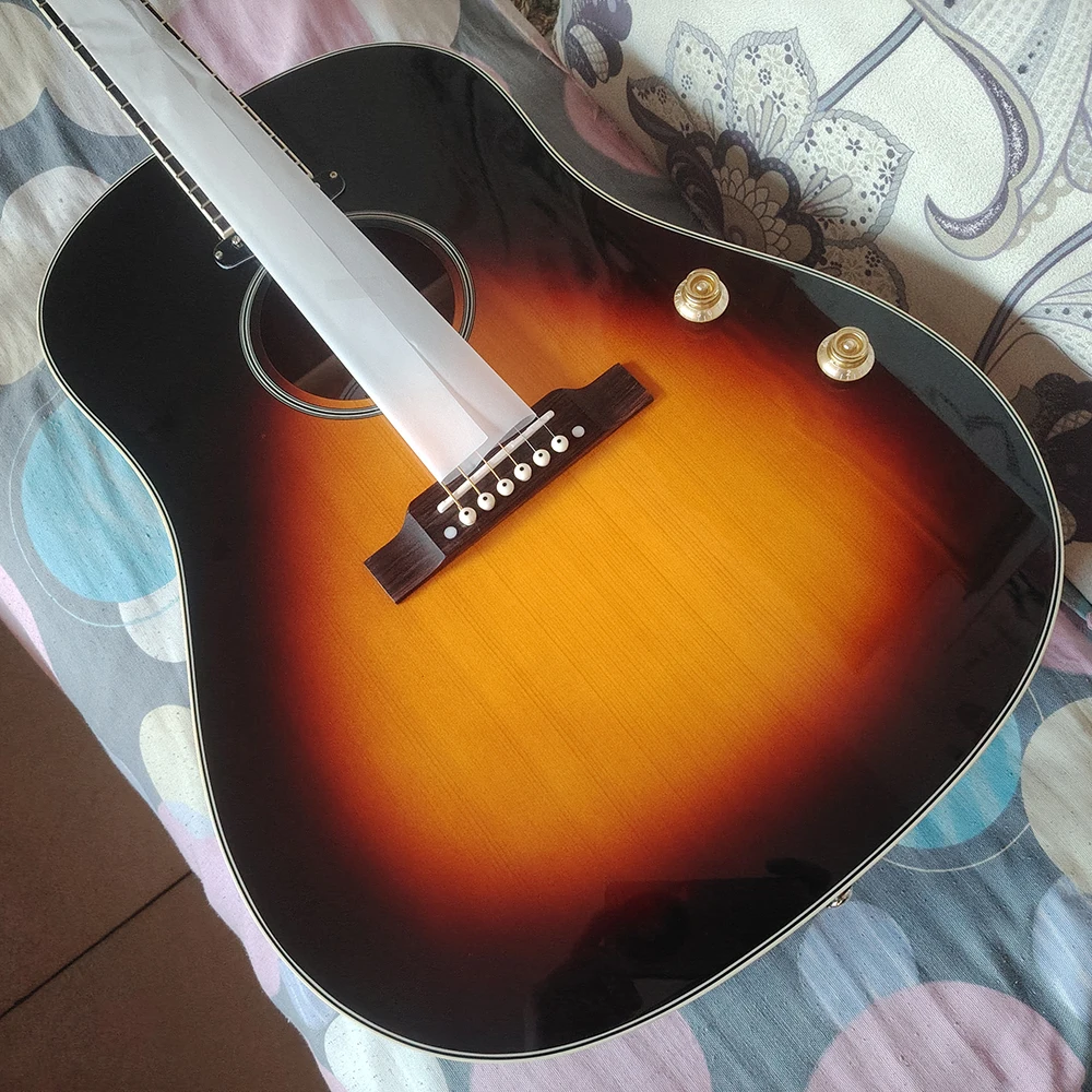 High quality J-160EVS electric box folk acoustic guitar, volume and tone adjustment, free delivery, in stock, ping