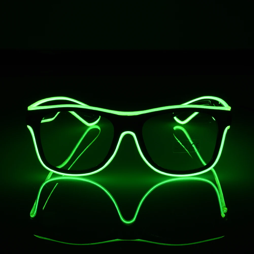 

Standard Luminous LED Glasses EL Wire Fashion Neon LED Cold Light Glasses for Dancing Party Bar Meet