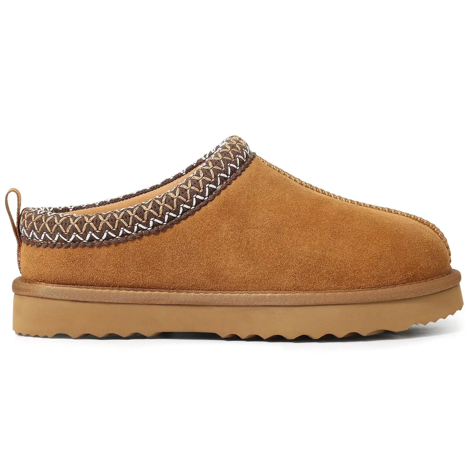 KIDMI New Genuine Women's Fuzzy Slippers Suede Fluffy Winter Slippers Soft Warm Nonslip Plush Shoes Home Cotton Slippers Men 4