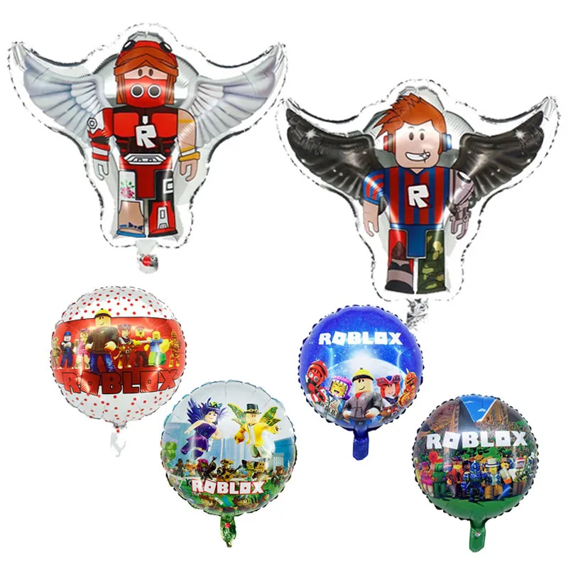 Детский воздушный шар Roblox на день рождения, аксессуары для украшения, игровой персонаж, алюминиевая пленка, воздушные шары, детские подарки