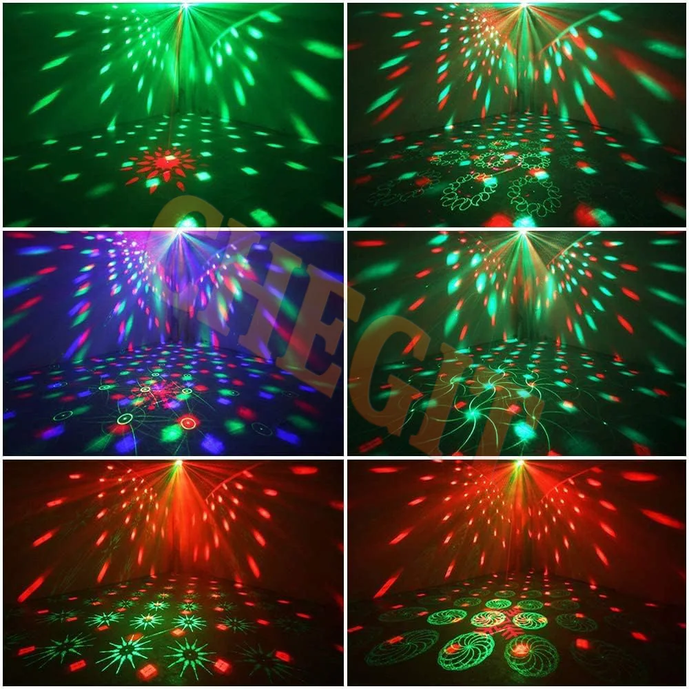 NEW 4 IN 1 Magic Ball DJ Disco Party RGB Light Projector USB LED Sound Strobe Stage Effect For Wedding Holiday Party Lamp Home