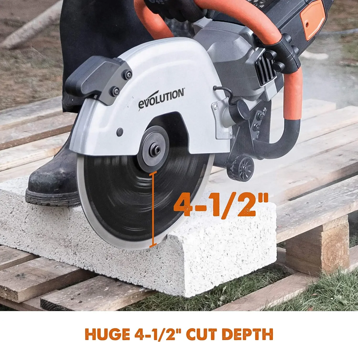 Evolution Power Tools R300DCT 12 Inch Concrete Saw (Aka Circular Saw, Angle Grinder, Chop / Cut Off Saw, Demo Saw