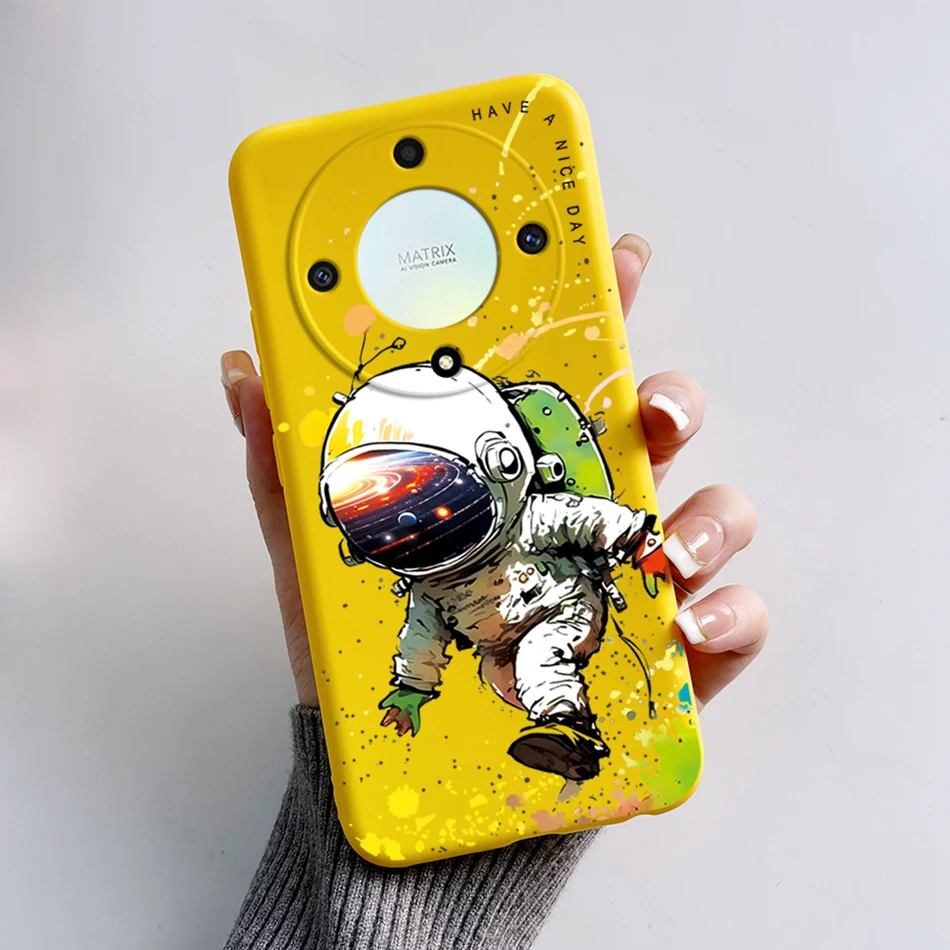 Astronaut Soft Shockproof Silicone TPU Phone Back Cover - Enhanced Protection for Honor Magic 5 Lite 5G