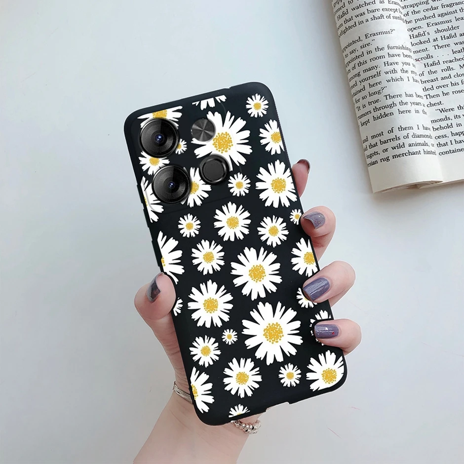 Tecno POP Silicone Daisy Shockproof Phone Cover