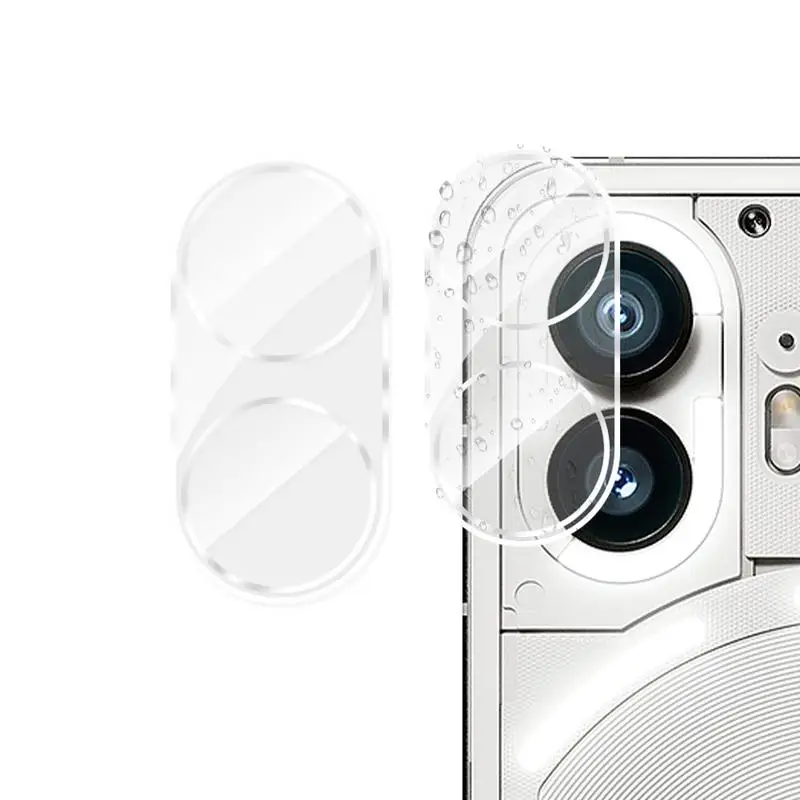 for Nothing Phone 2 Camera Lens Film, Lens Tempered Film, Tempered Glass Camera Lens Protector 3D Camera Tempered Glass Film