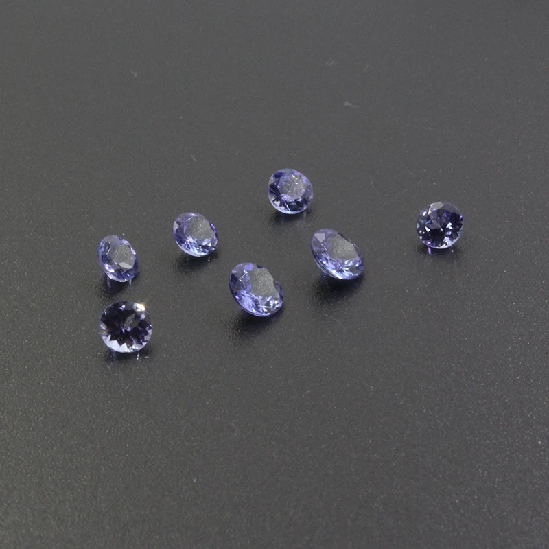 4mm 100% Real Natural Tanzanite Loose Gemstone VS Grade Round Cut Tanzanite Gemstone for Wedding Ring