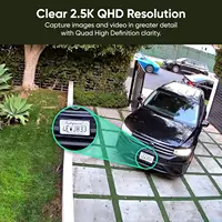 Wyze Cam v4, caméra de sécurité domestique intelligente Wi-Fi 2K HD, utilisation intérieure/extérieure, moniteur pour animaux de compagnie/bébé, projecteur/sirène activé par le mouvement, 4
