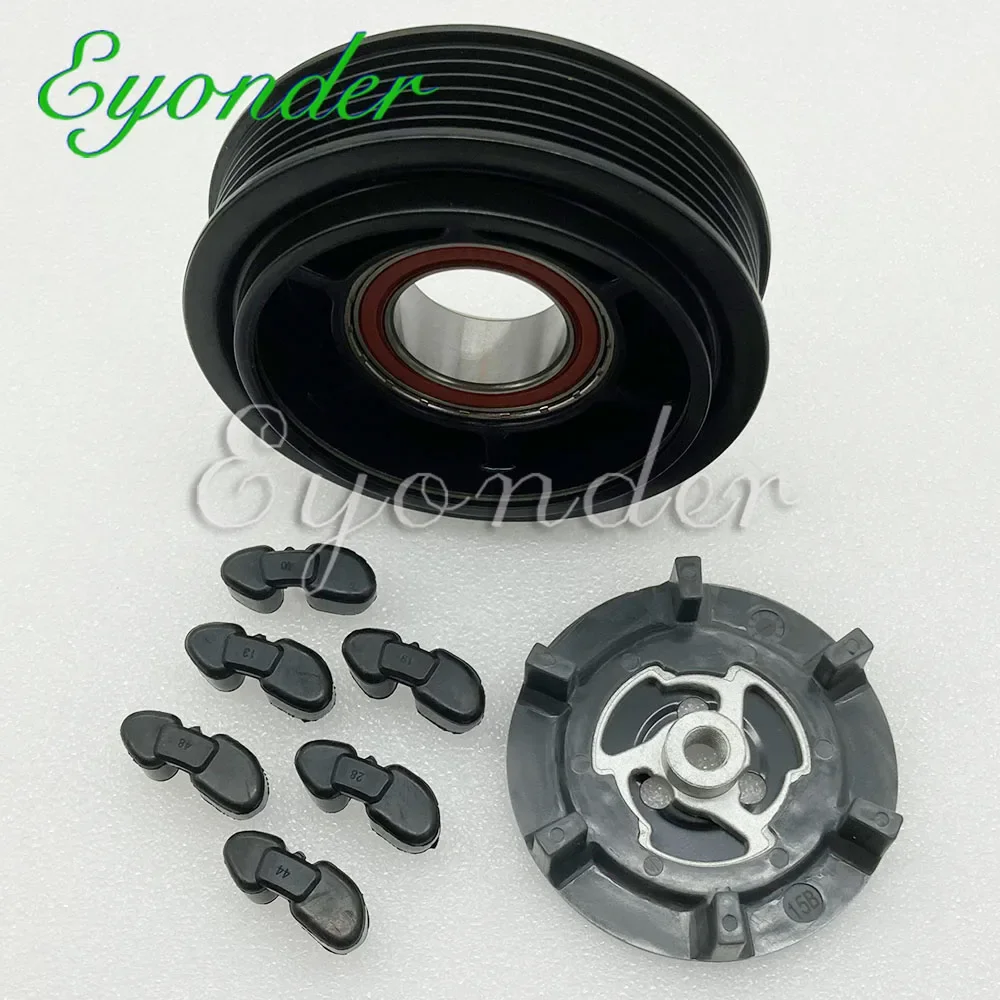 AC A/C Compressor Clutch Pulley for Audi Skoda VW GOLF LUPO BORA POLO FOX 6Q0820808 6Q0820803D 8Q0820803R 6Q0820803Q 6Q0820803K