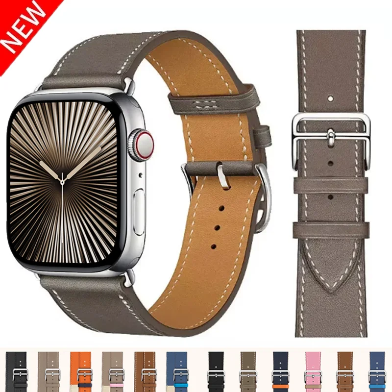Premium Leather Watch Band - Elegant Strap