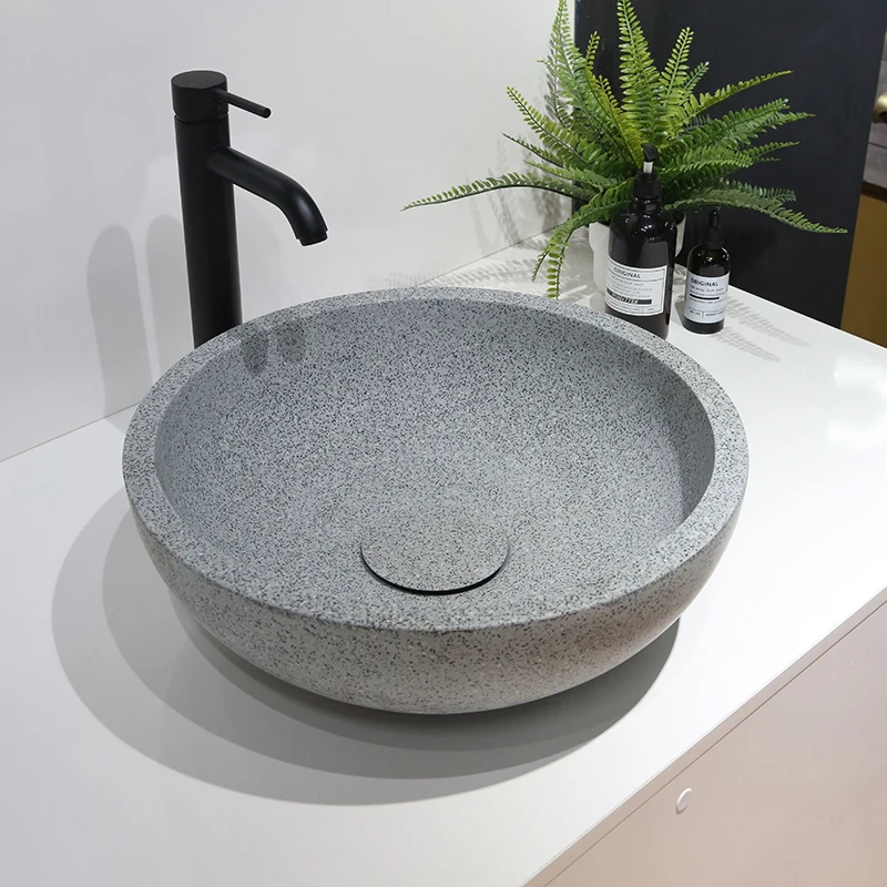 

Small Round Bathroom Countertop Washbasin Art Sink Washing Basin