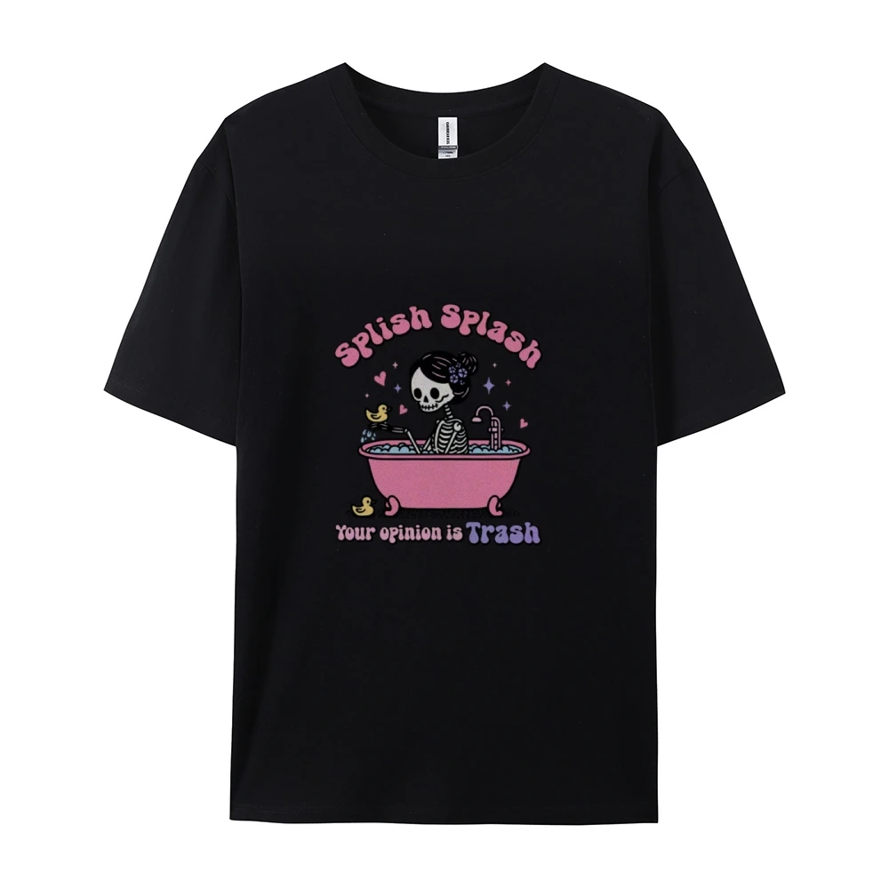 

Женская футболка с забавным принтом черепа, Повседневная футболка большого размера из 100% хлопка, для девочек, укороченная