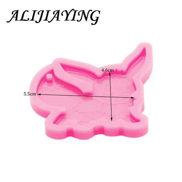 Fényes Szilikon Gyanta Rajzfilm Anime Penészek Epoxi Agyag Kulcstartó Formák, Fondant Csokoládé Torta Dekoráció Penész Dy0747 - Image 2