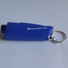  2 in 1 Portable Car Safety Hammer Spring Type Escape Hammers Window Breaker Punch Seat Belt Cutter Keychain JeneeyOne 