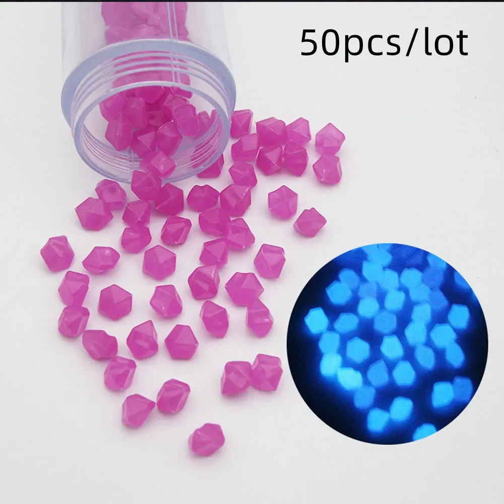 Glowing pebbles aquarium luminous stone fish tank decoration courtyard lawn outdoor luminous stone cobblestone in the darkness glow stones decorative stones artificial stones