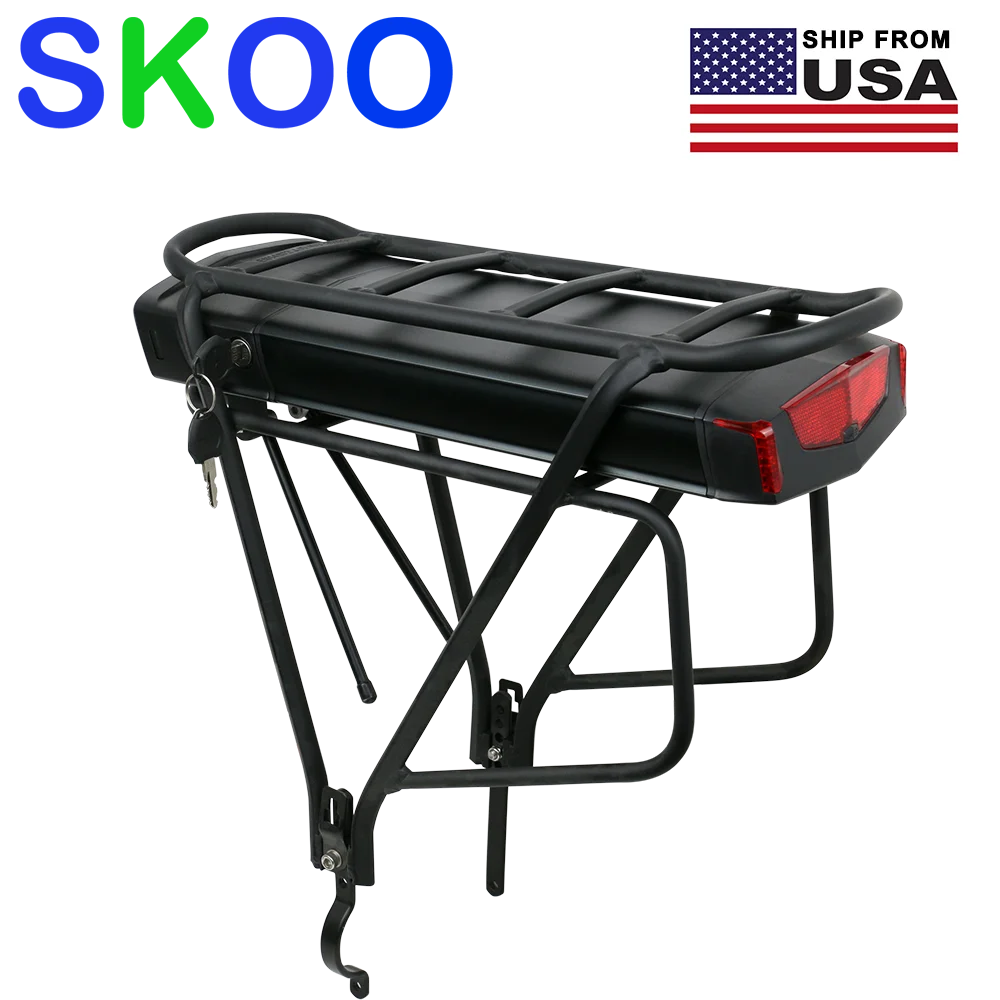 

36 в 48 в 15 Ач задняя стойка аккумулятор для электрического велосипеда 21700 ячеек литиевая батарея для Bafang 750 Вт 1000 Вт Мотор батарея для электровелосипеда