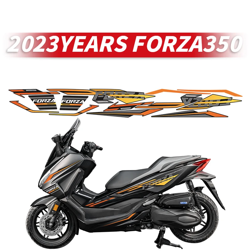 Used For HONDA FORZA 350 2023 Years Motorcycle Fairing Stickers Kits Bike Accessories Paint Parts Area Pattern Decoration Decals грунтозацепы под универсальную ступицу для м к pubert caiman forza