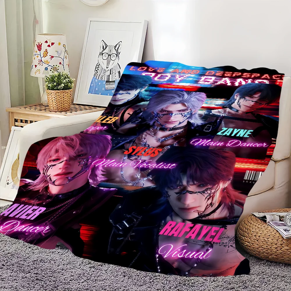 Flannel warm comfort soft plush blanket Zayne for sofa art living Deepspace room office Caleb Sylus bedroom Love travel and gift 2