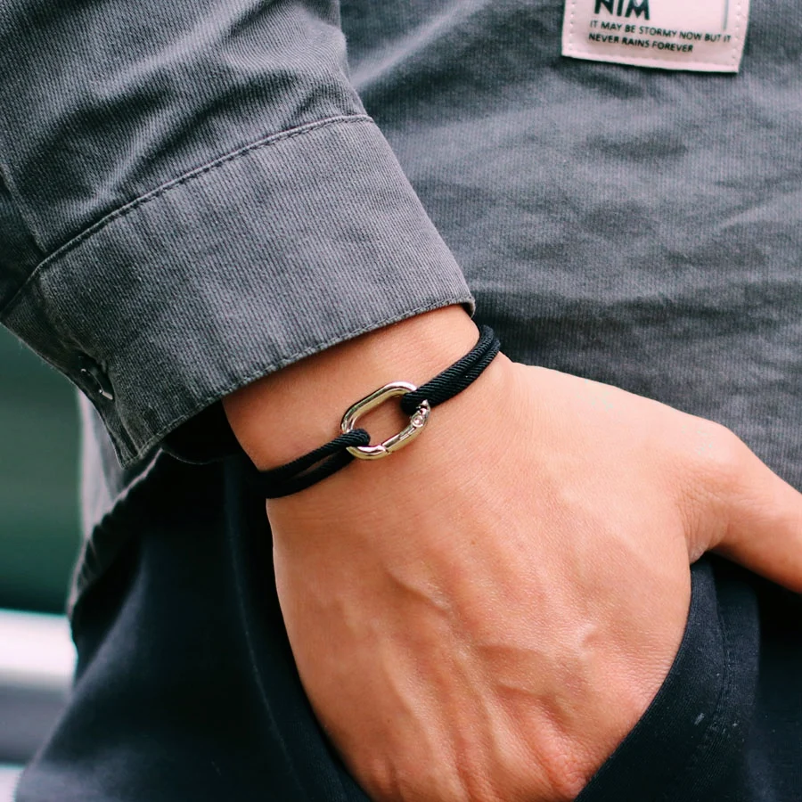 Men Handmade Rope Bracelet Adjustable 3mm String LGBT