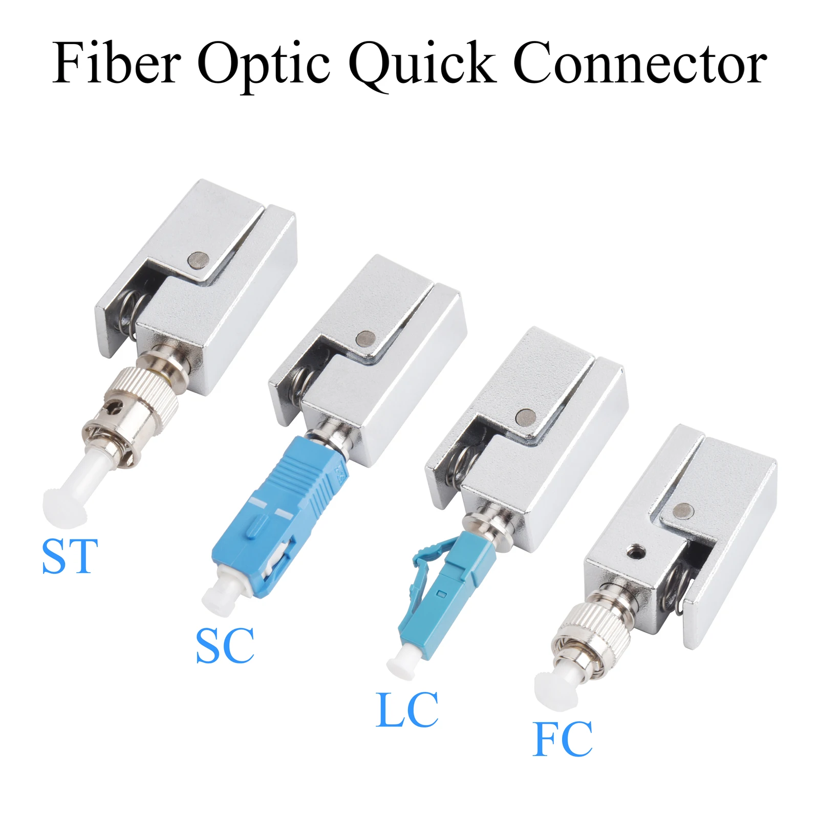 

Fiber Optic Fast Connector UPC FC LC SC ST Male Single-mode Mutilmode Square Quick Catch Adapter Convenient Field Assembly