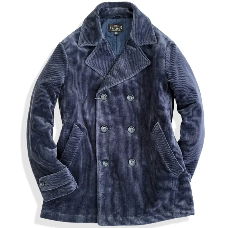 Amekaji Wear Clothes Men American Retro Pure Cotton Corduroy Suit Coat Cotton Coat Jacket Winter Good Quality 4