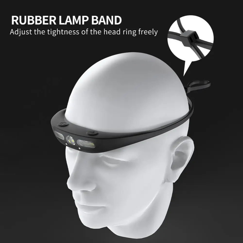 

Fishing Head Light Ultralight Rechargeable Outdoor Led Headlamp with Motion Sensor Super Bright High Lumen for Outdoor