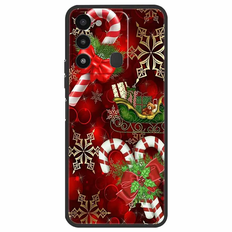 Holiday Edition Silicone Soft TPU Phone Cover - Festive Design Case