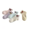 5 Pairs Baby Girl Boy Socks Toddler Cotton Baby Clothes Accessories Candy Color Combed Cotton Baby Socks 1