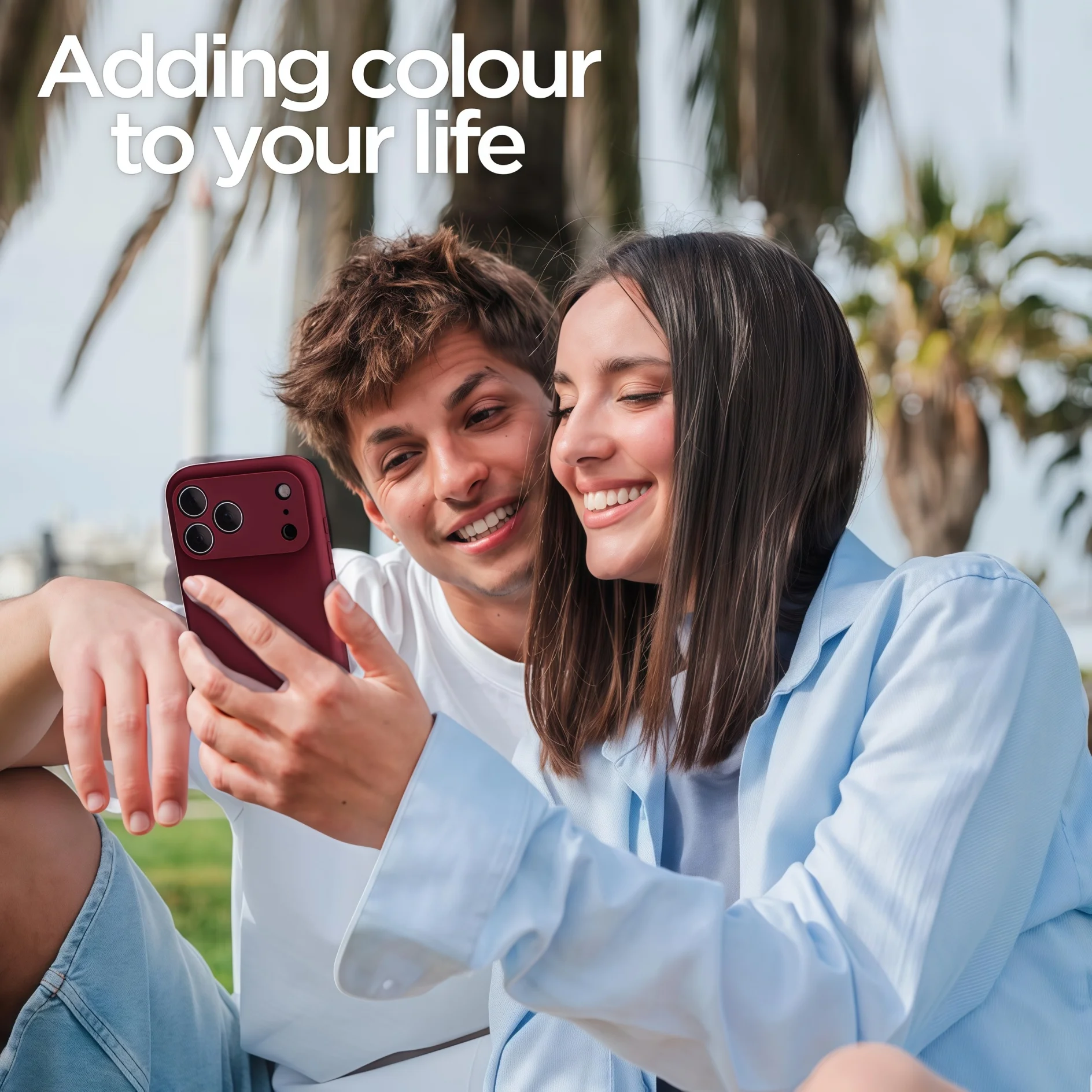 Elegant Shockproof Protective Silicone Phone Case - Solid Color Design