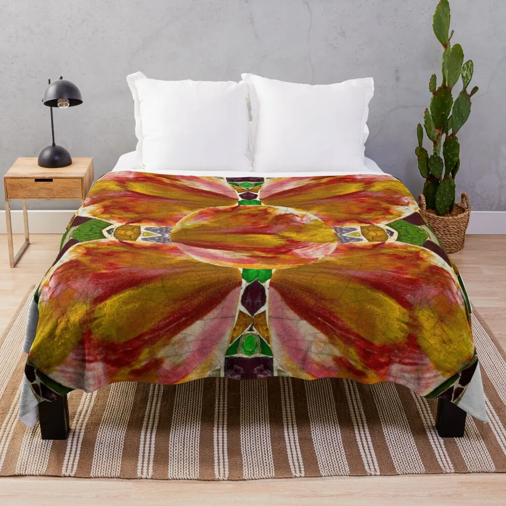 

Mosaic of Springtime Throw Blanket Heavy Blanket Flannels Blanket Sofa Blanket