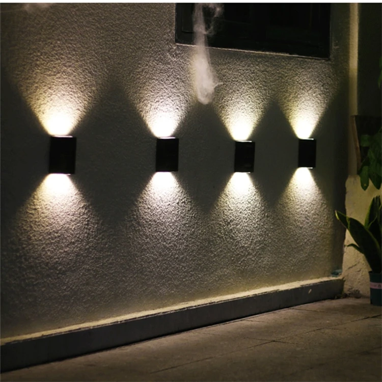 solar led lights outdoor Solar Garden Lights Outdoor 2LEDs Up Down Wall Light Solar Lamp Power-Saving IP65 Waterproof Solar Fence Lights for Garage Patio solar pool lights