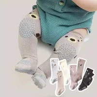 Baby Knee High Crawling Socks Toddler Kids Safety Knee Pad Protector Cartoon Long Socks Newborn Baby Items Accessories 1