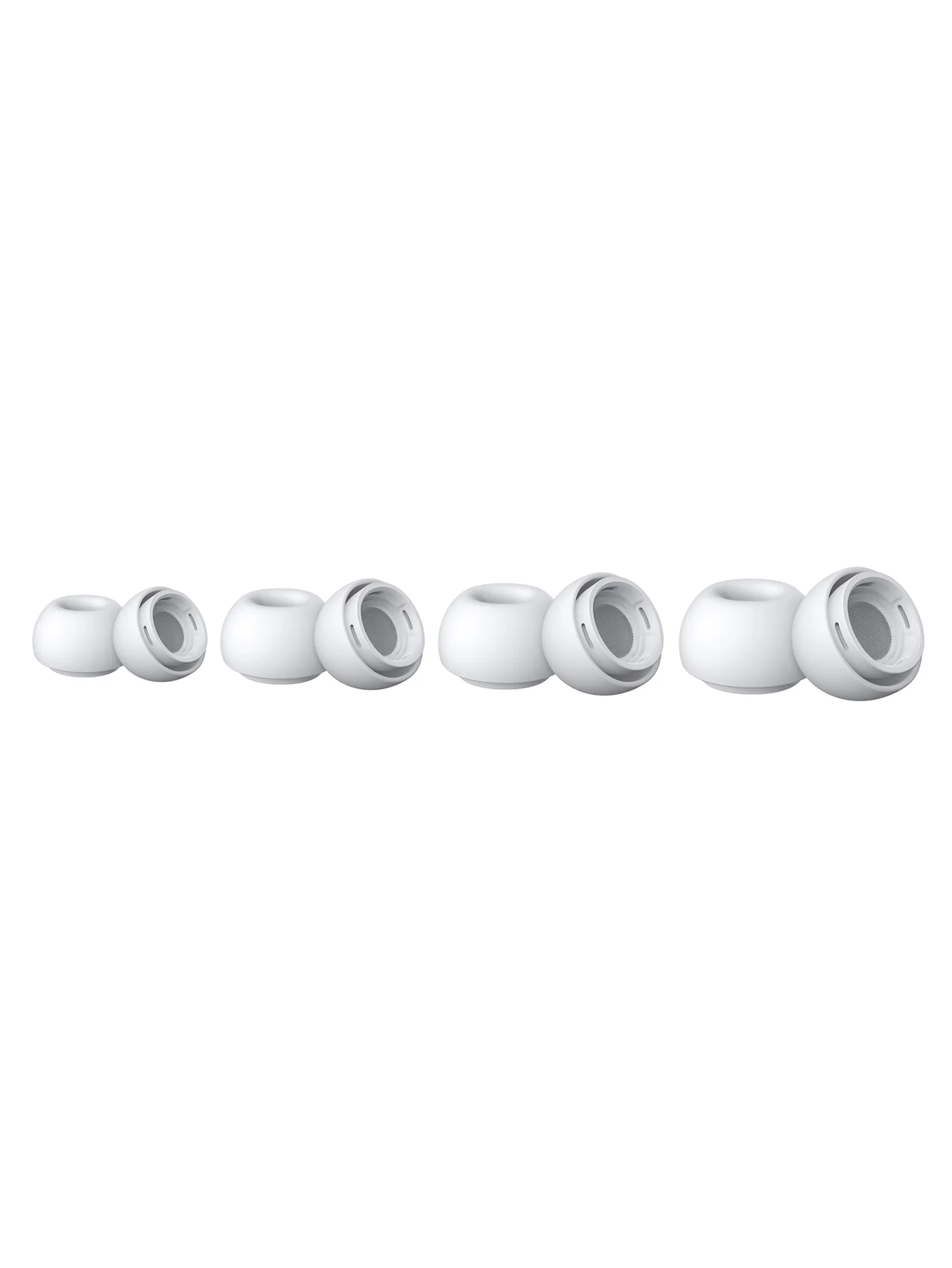 Non-Slip Silicone Earbud Covers with Noise-Cancelling Design and Portable Case (Set of 4 Pairs in Various Sizes)