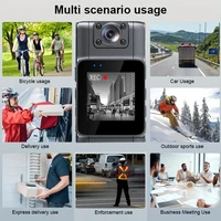 Ultra HD 4K Mini Camera Bodycam 180° Adjustable Sports DV Camera Wifi Hotspot Night Vision CamOutdoor Law Enforcement Recorder 5