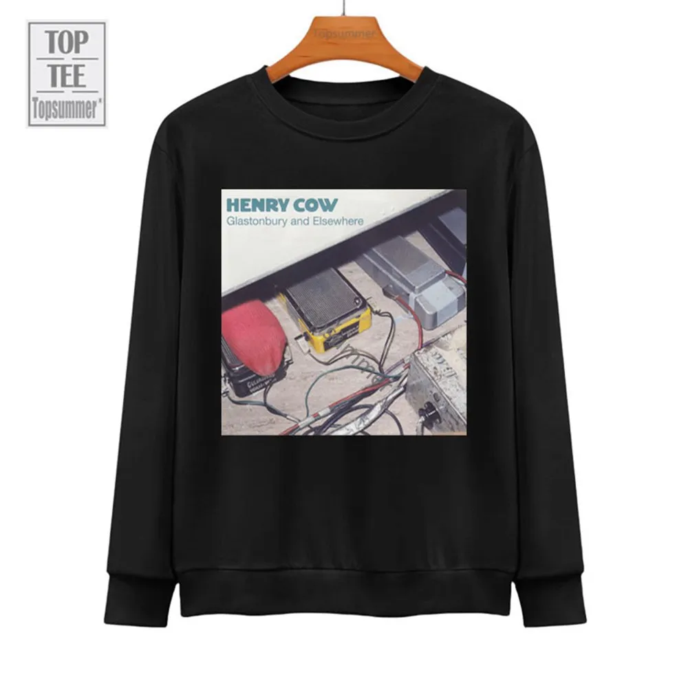 

Glastonbury And Elsewhere Album Hoodie Henry Cow Tour Sweatshirts Man Rock Band Oversize Sweatshirt
