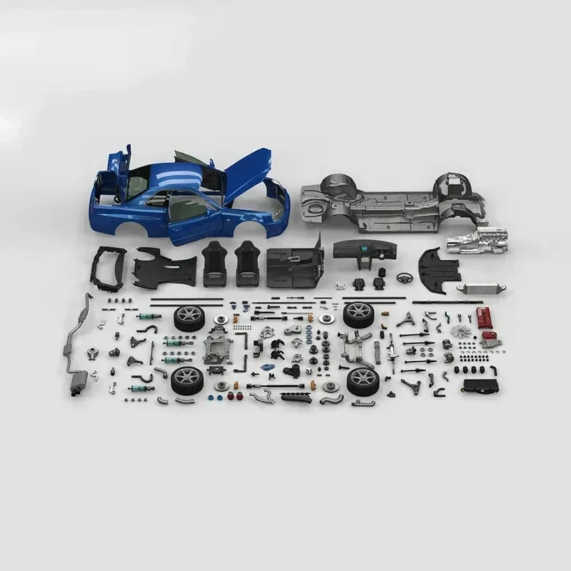 Capo R34 GTR KIT 1/8 Simulation RC Electric Remote Control Model on-Road  Car Drift Racing Adults Children's Toys 3