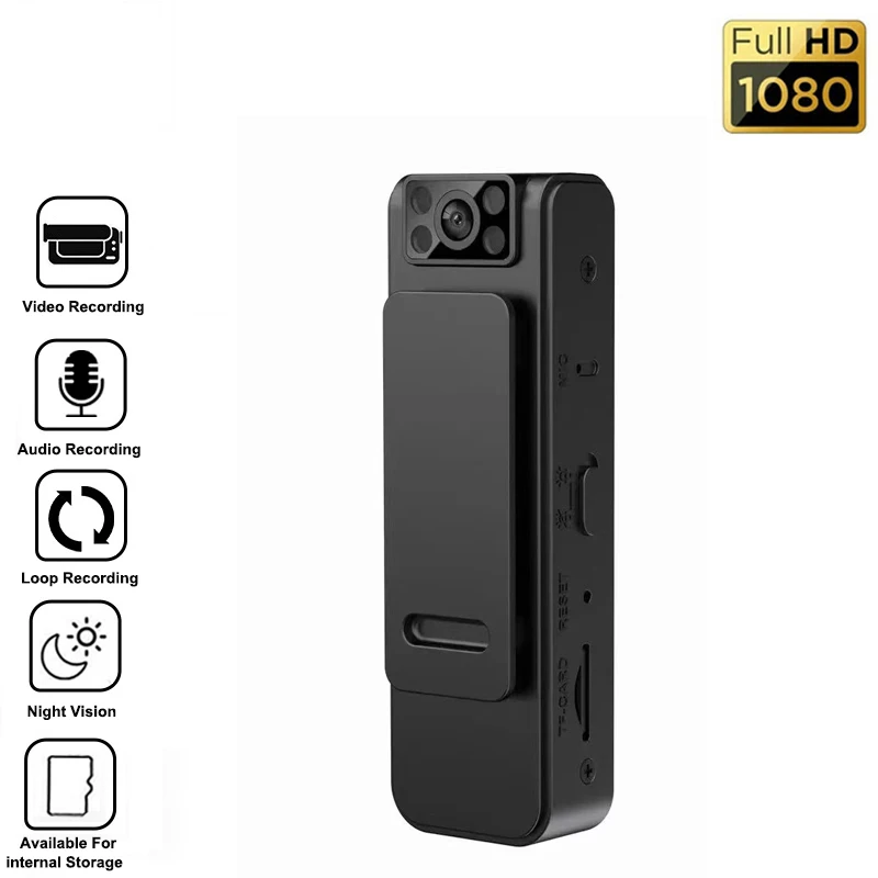 Mini Videocamera Spia Portatile 64GB 1080P HD - Registrazione In Loop E 20 Giorni Di Standby