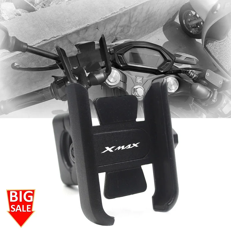 Hot Deals Supporto Per Cellulare Per Moto Per Yamaha Xmax X-Max 125 250 300 400 Staffa Per Supporto Gps Per Telefono Con Specchio Per Manubrio