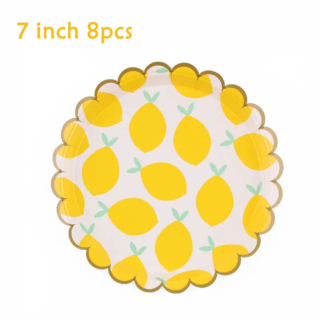 Fruit Disposable Cutlery Lemon Theme Party Supplies